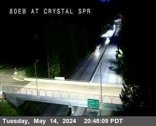 Traffic Camera Image from I-80 at Hwy 80 at Crystal Springs