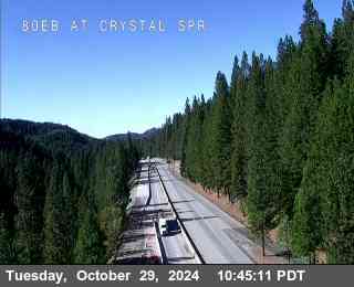 Traffic Camera Image from I-80 at Hwy 80 at Crystal Springs