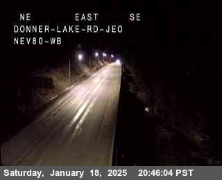 Traffic Camera Image from I-80 at Hwy 80 at Donner Lake