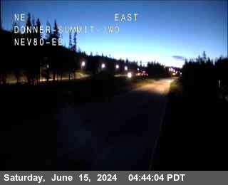 Traffic Camera Image from I-80 at Hwy 80 at Donner Summit