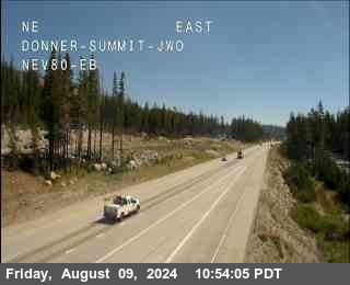 Traffic Camera Image from I-80 at Hwy 80 at Donner Summit