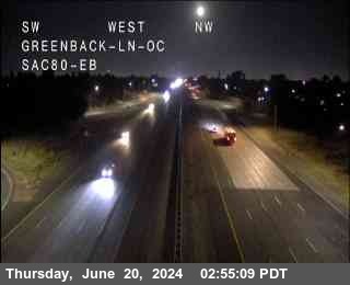 Traffic Camera Image from I-80 at Hwy 80 at Greenback