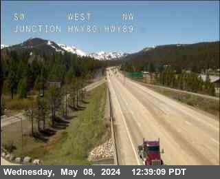 Hwy 80 at Hwy 89 5898ft. elevation