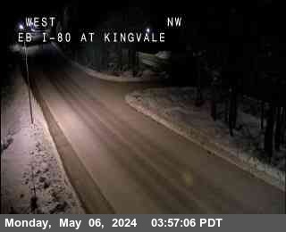 Hwy 80 at Kingvale EB 6095ft. elevation