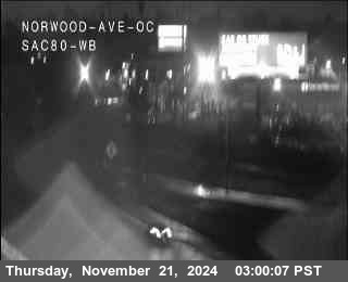 Traffic Camera Image from I-80 at Hwy 80 at Norwood