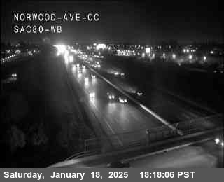 Traffic Camera Image from I-80 at Hwy 80 at Norwood