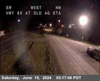 Traffic Camera Image from I-80 at Hwy 80 at Old Ag Sta