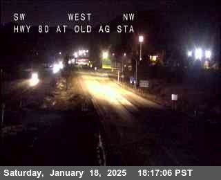 Traffic Camera Image from I-80 at Hwy 80 at Old Ag Sta