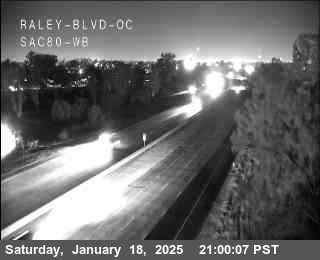 Traffic Camera Image from I-80 at Hwy 80 at Raley