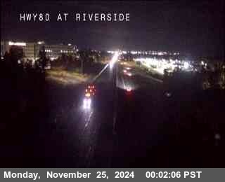 Traffic Camera Image from I-80 at Hwy 80 at Riverside