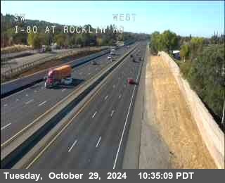 Traffic Camera Image from I-80 at Hwy 80 at Rocklin