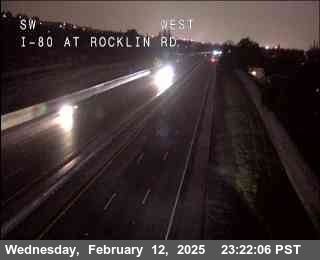 Traffic Camera Image from I-80 at Hwy 80 at Rocklin