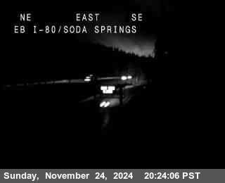 Traffic Camera Image from I-80 at Hwy 80 at Soda Springs EB