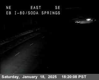 Traffic Camera Image from I-80 at Hwy 80 at Soda Springs EB