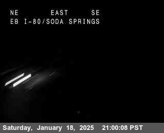 Traffic Camera Image from I-80 at Hwy 80 at Soda Springs EB