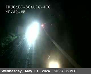 Traffic Camera Image from I-80 at Hwy 80 at Truckee Scales WB