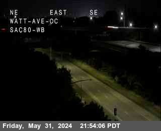 Traffic Camera Image from I-80 at Hwy 80 at Watt