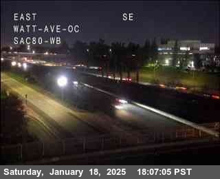 Traffic Camera Image from I-80 at Hwy 80 at Watt