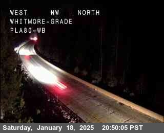 Traffic Camera Image from I-80 at Hwy 80 at Whitmore Grade