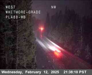 Traffic Camera Image from I-80 at Hwy 80 at Whitmore Grade