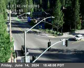 Traffic Camera Image from SR-89 at Hwy 89 at Alpine Meadows