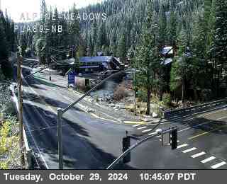 Traffic Camera Image from SR-89 at Hwy 89 at Alpine Meadows