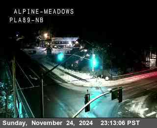 Traffic Camera Image from SR-89 at Hwy 89 at Alpine Meadows