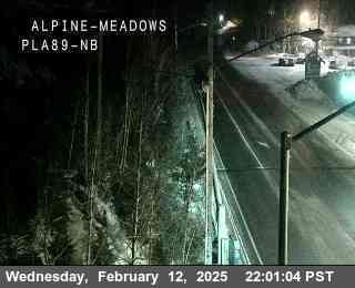 Traffic Camera Image from SR-89 at Hwy 89 at Alpine Meadows