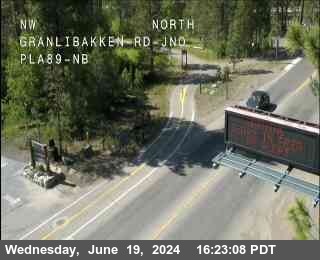 Traffic Camera Image from SR-89 at Hwy 89 at Granlibakken