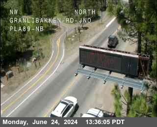 Traffic Camera Image from SR-89 at Hwy 89 at Granlibakken