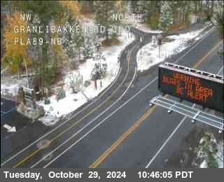 Traffic Camera Image from SR-89 at Hwy 89 at Granlibakken