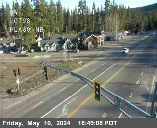 Timelapse image near Hwy 89 at Hwy 28, Tahoe City 0 minutes ago