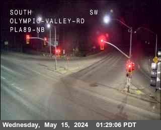 Traffic Camera Image from SR-89 at Hwy 89 at Olympic Valley