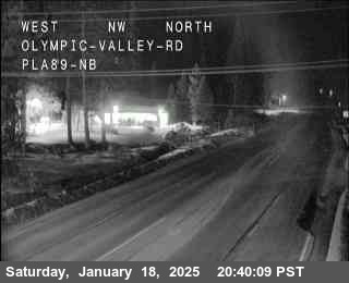 Traffic Camera Image from SR-89 at Hwy 89 at Olympic Valley