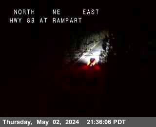 CalTrans Traffic Camera Hwy 89 at Rampart in Olympic Valley