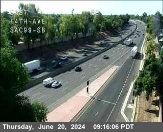 Timelapse image near Hwy 99 at 14th Ave, Sacramento 0 minutes ago