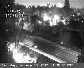 Traffic Camera Image from SR-99 at Hwy 99 at 14th Ave