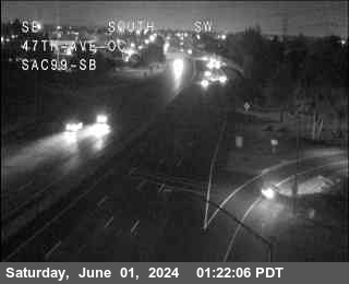 Traffic Camera Image from SR-99 at Hwy 99 at 47th Ave
