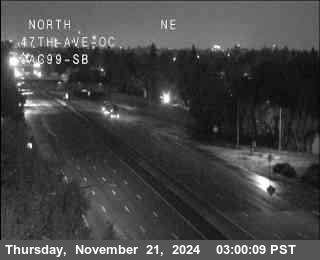 Traffic Camera Image from SR-99 at Hwy 99 at 47th Ave