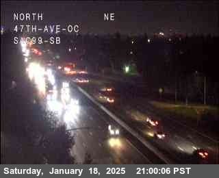 Traffic Camera Image from SR-99 at Hwy 99 at 47th Ave