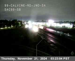 Traffic Camera Image from SR-99 at Hwy 99 at Calvine