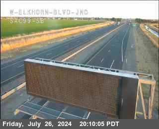 Traffic Camera Image from SR-99 at Hwy 99 at Elkhorn