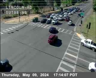Timelapse image near Hwy 99 at Lincoln, Yuba City 0 minutes ago
