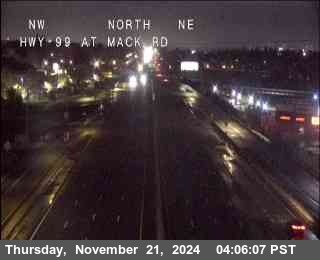 Traffic Camera Image from SR-99 at Hwy 99 at Mack