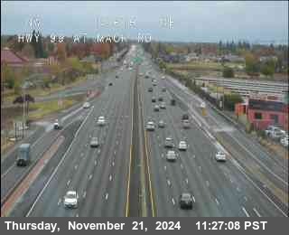 Traffic Camera Image from SR-99 at Hwy 99 at Mack