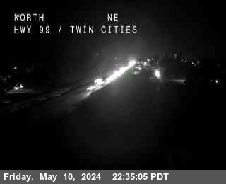 Traffic Camera Image from SR-99 at Hwy 99 at Twin Cities