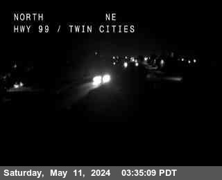 Timelapse image near Hwy 99 at Twin Cities, Galt 0 minutes ago