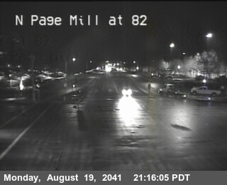Timelapse image near T029E -- SR-82 : Page Mill Road / Oregon Expressway, Palo Alto 0 minutes ago
