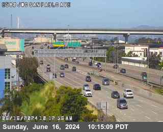 Traffic Cam TV104 -- I-580 : AT PERALTA ST
 - East
