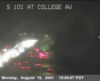 Timelapse image near TV141 -- US-101 : College Avenue, Santa Rosa 0 minutes ago